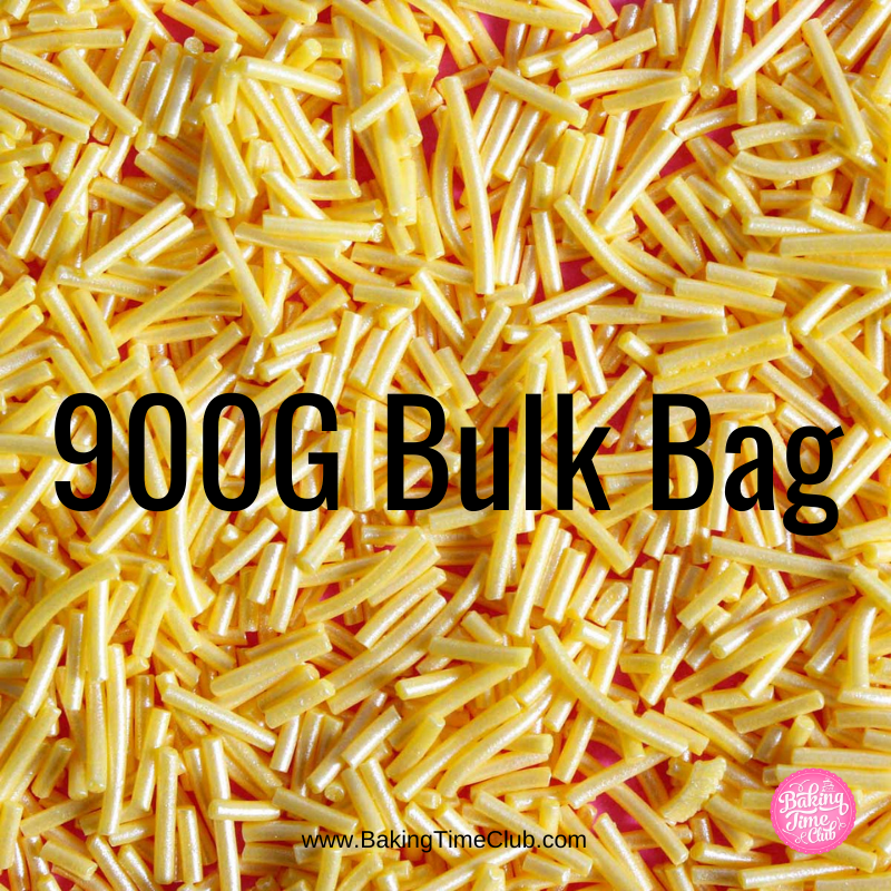 Bulk Bag - Yellow Sugar Strands Jimmies (Best Before 30 Jun 2024)