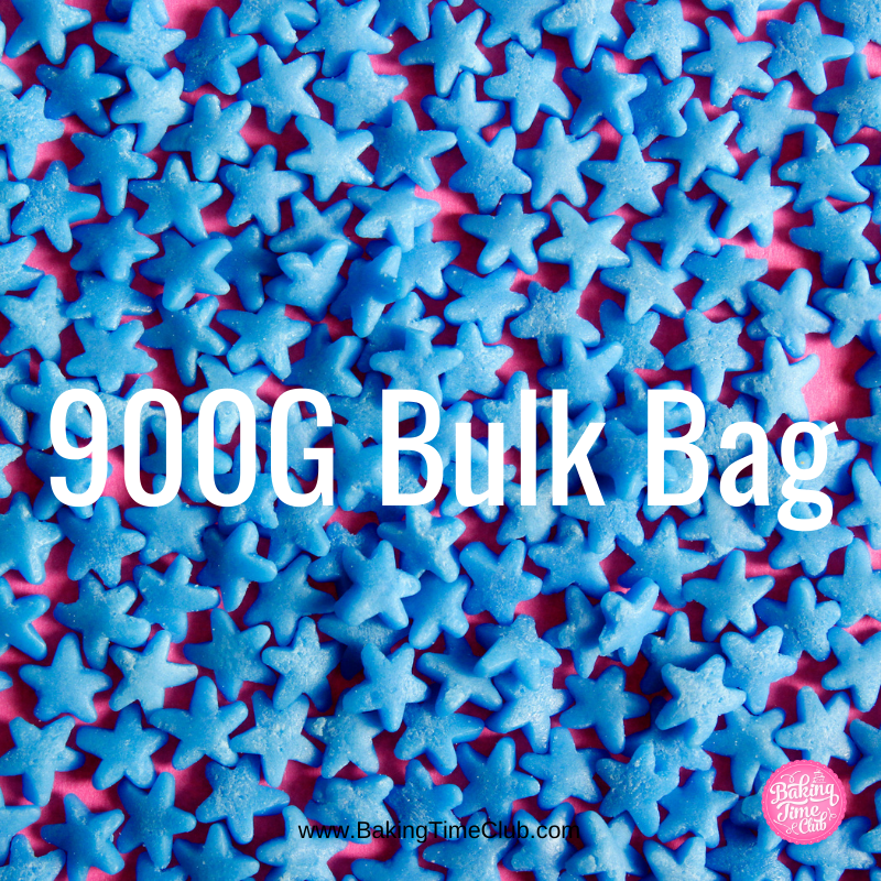 Bulk Bag - Blue Stars Confetti Sprinkles (Best Before 28 Dec 2025)