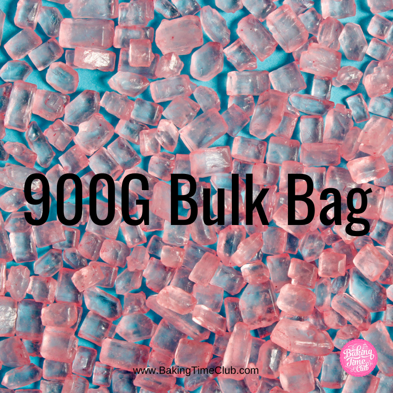Bulk Bag - Pink Sugar Rocks Matte Sprinkles (Best Before 31 Dec 2023)