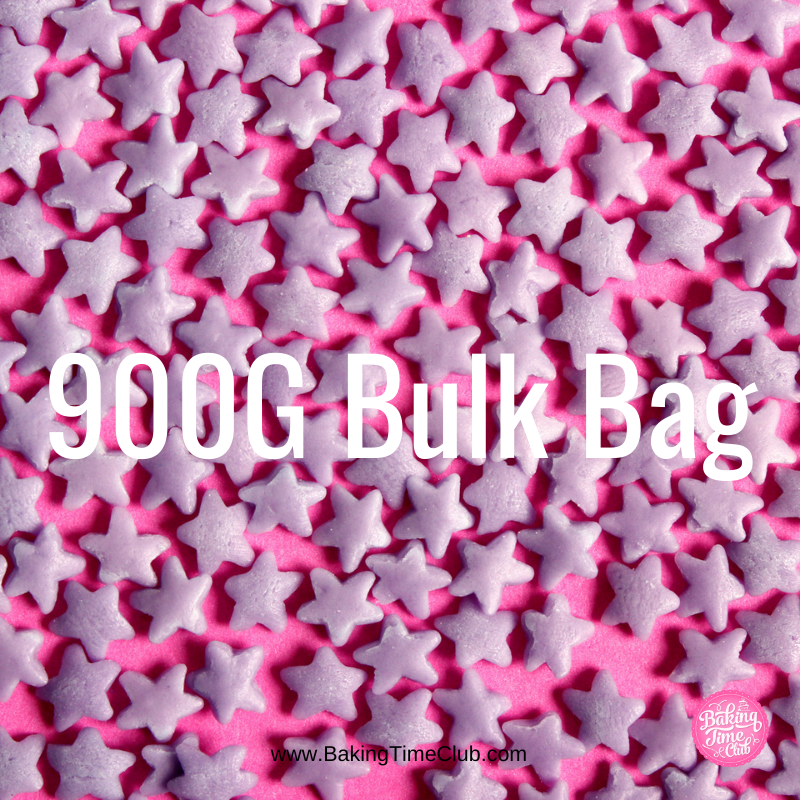 Bulk Bag - Purple Stars Confetti Sprinkles (Best Before 31st Dec 2024)