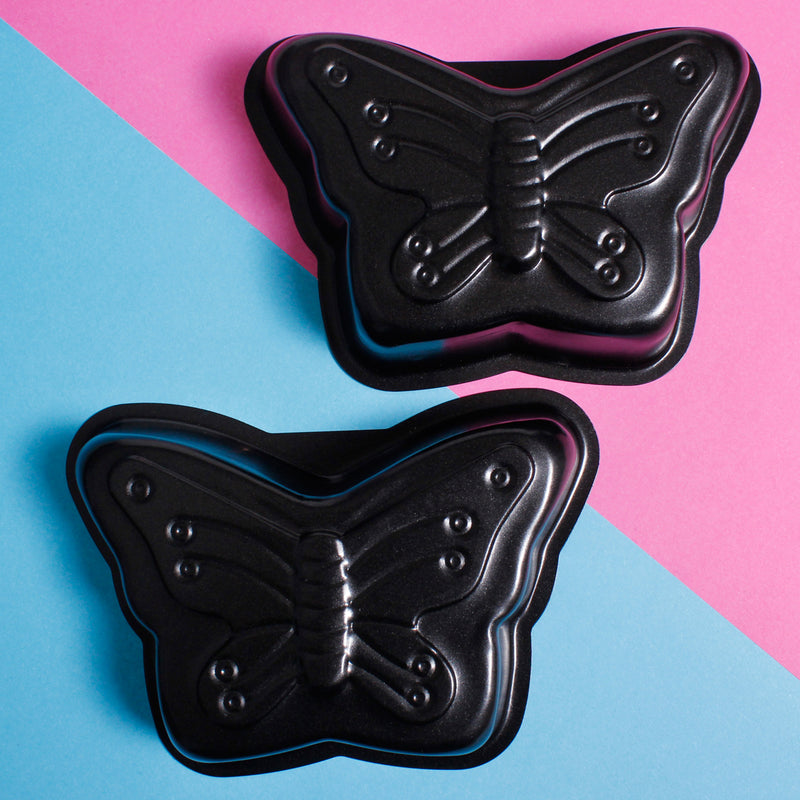 Butterfly Mini Non Stick Baking Tins - Set of 2