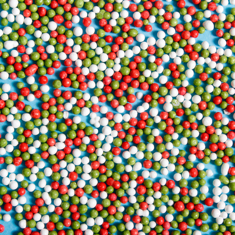 Bulk Bag - Christmas Nonpareils Sprinkles (Best Before 31 Dec 2023)