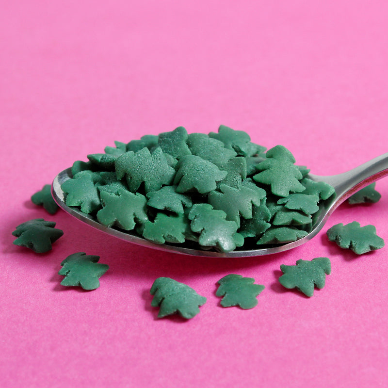 Bulk Bag - Green Christmas Trees Confetti Sprinkles (Best Before 30 Jun 2025)