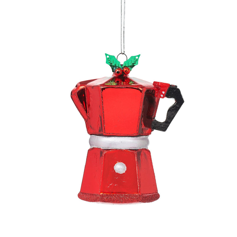 Coffee Pot Shaped Bauble Hanging Decoration