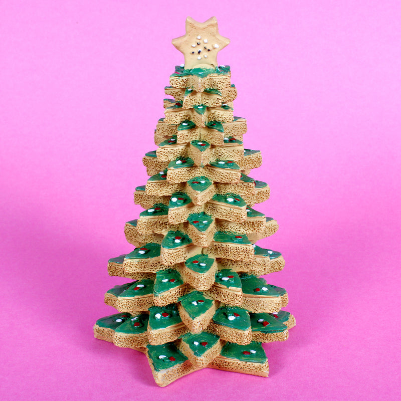 Cookie Tree Green Gingerbread Stars Christmas Resin Decoration