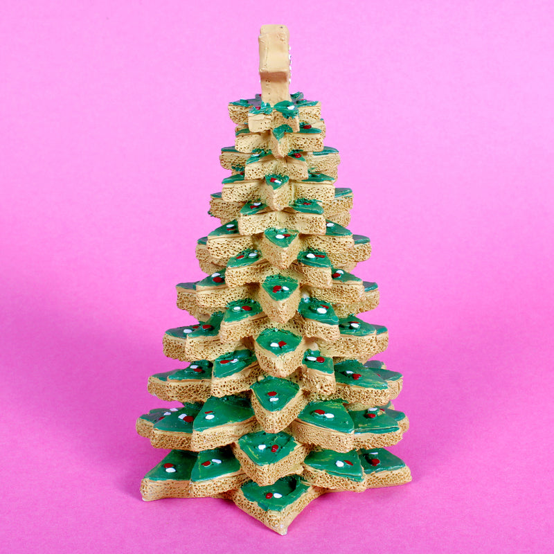 Cookie Tree Green Gingerbread Stars Christmas Resin Decoration