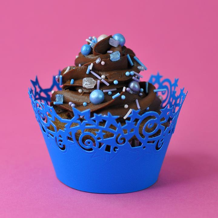 Black Swirls Cupcake Wrappers 6 Pack