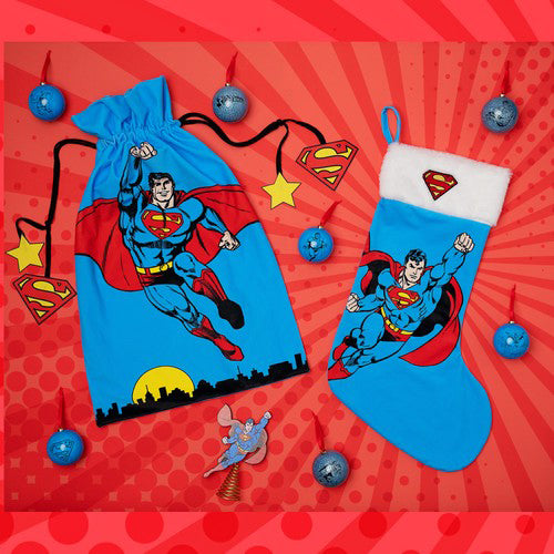 Set of 7 DC Superman Comic Baubles Hanging Christmas Tree Decorations