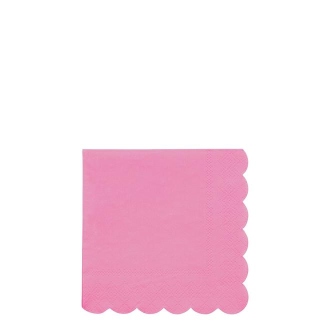 Deep Pink Small Napkins Pack of 20