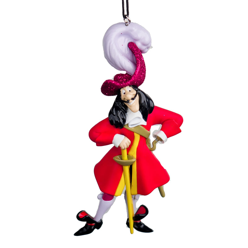Captain Hook Peter Pan 3D Shaped Hanging Christmas Tree Decoration Disney Bauble