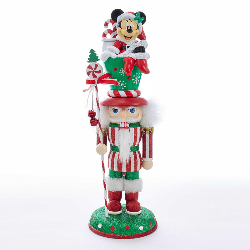 Hollywood Minnie Mouse 14" Wooden Nutcracker Christmas Disney Decoration