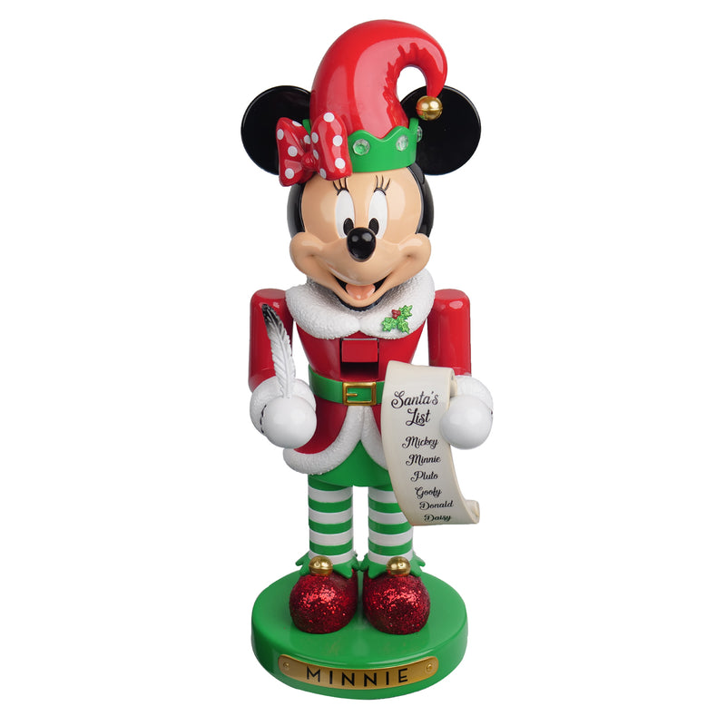 Minnie Mouse Nutcracker Elf 10" Nutcracker Christmas Disney Decoration