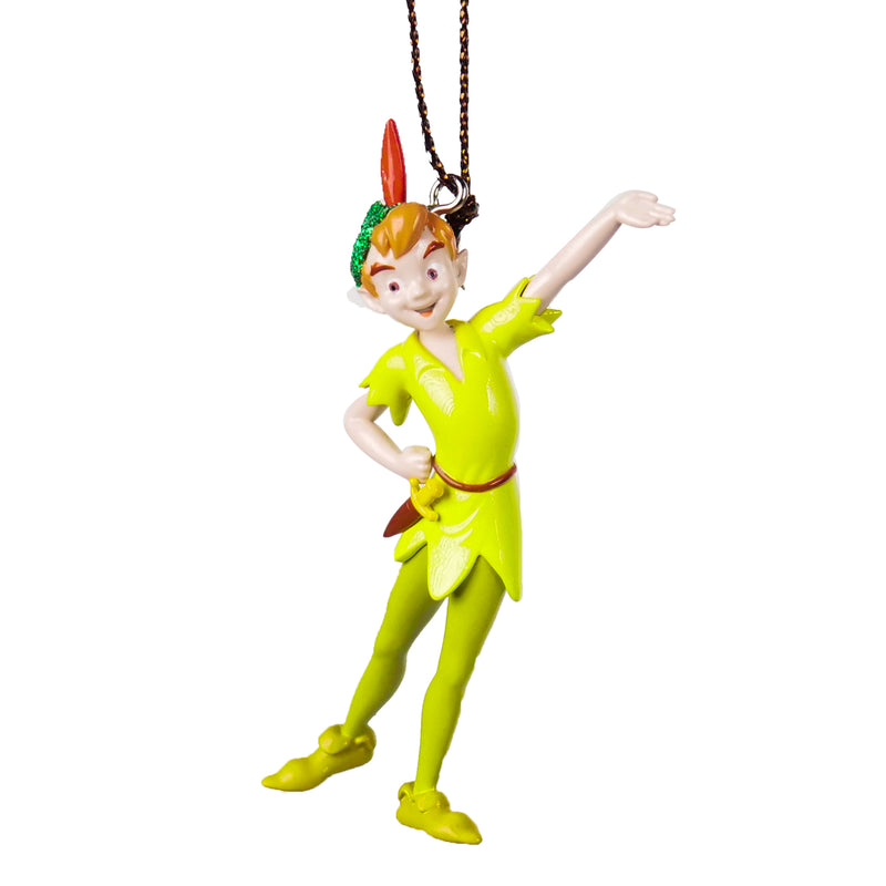 Peter Pan Sculptured 3D Hanging Christmas Decoration Disney Bauble