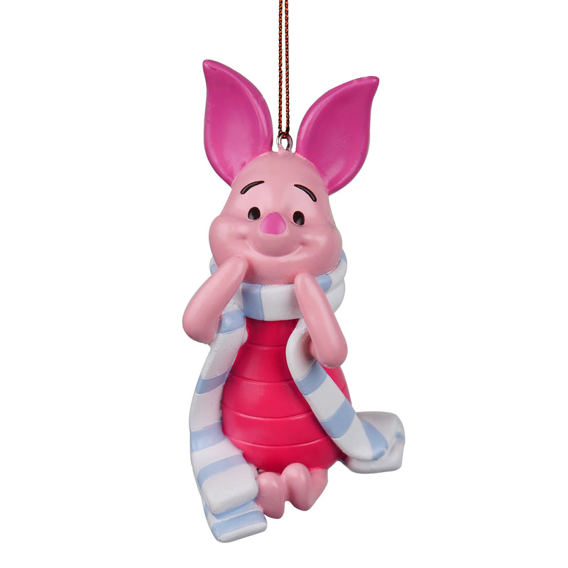 Piglet Winnie the Pooh Shaped 3D Resin Hanging Christmas Tree Decoration Disney Bauble