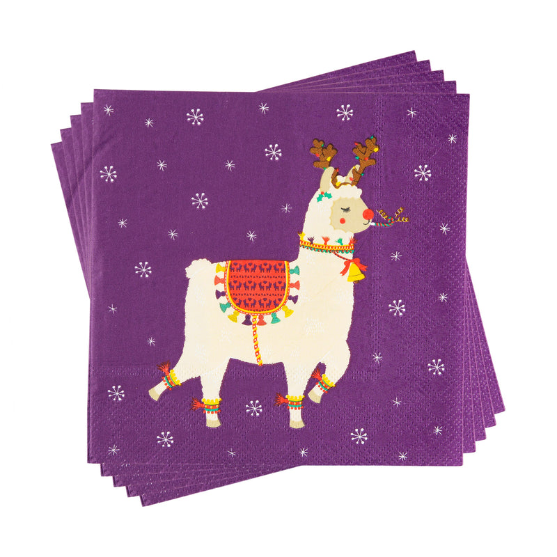 Fa La La Llama Napkins Pack of 20