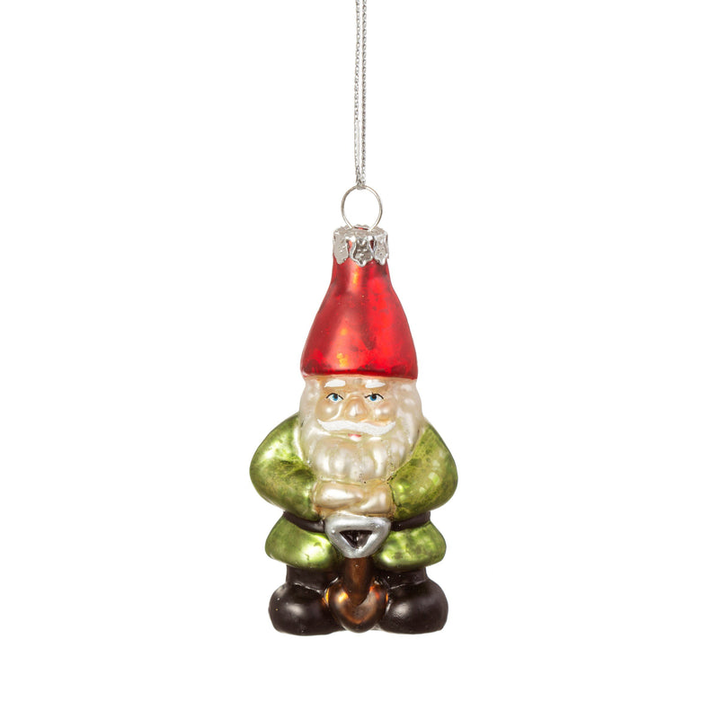 Garden Gnome Shaped Bauble Hanging Decoration