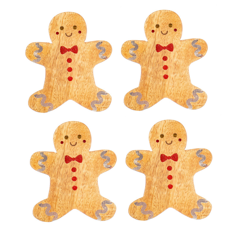 Gingerbread Coaster Set of 4