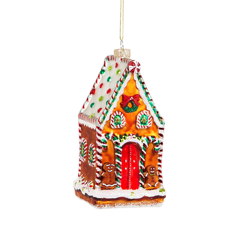 Gingerbread House Shaped Hanging Decoration Bauble