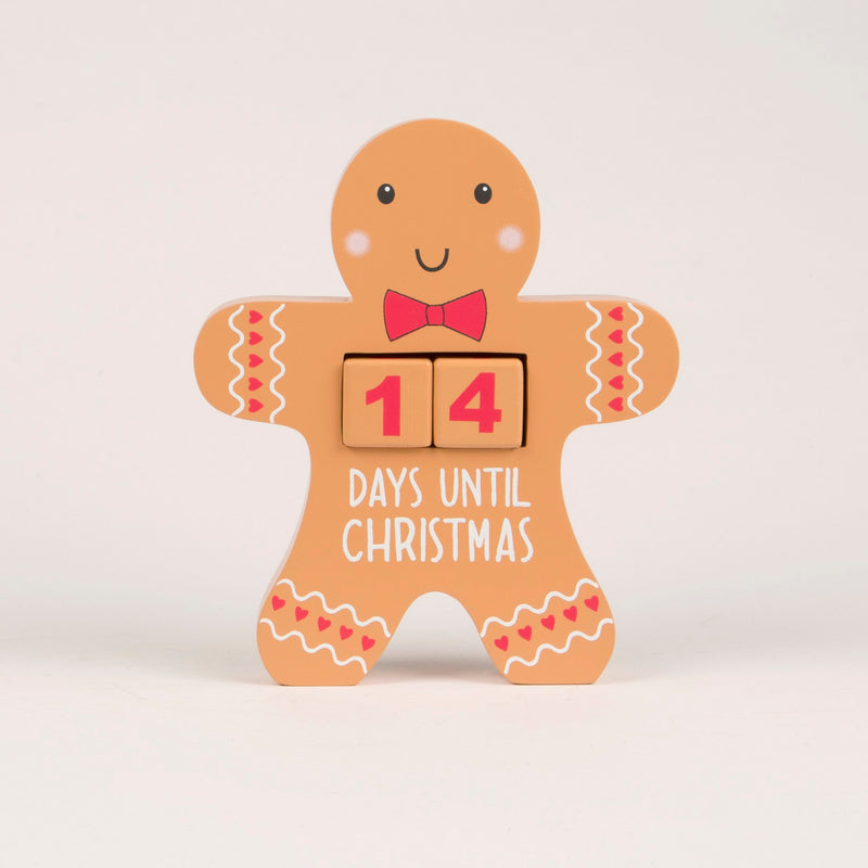 Gingerbread Man Countdown Blocks