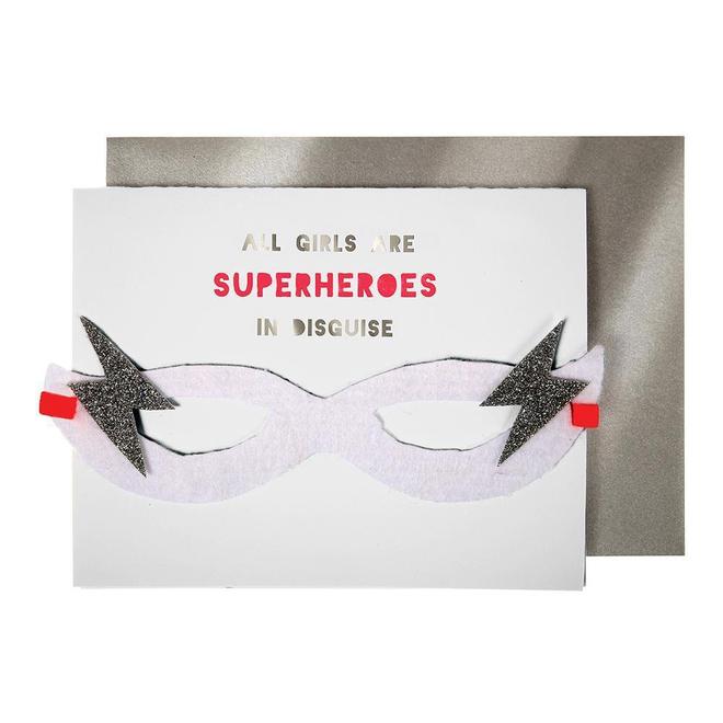 Girl Superhero Card