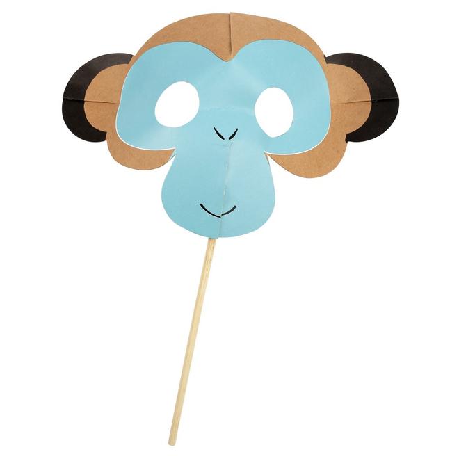 Go Wild Party Masks Pack of 8