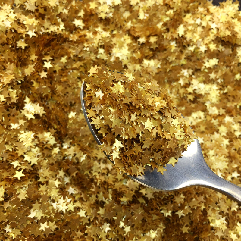 Luxury Gold Glitter Star Sprinkles (Made to order)