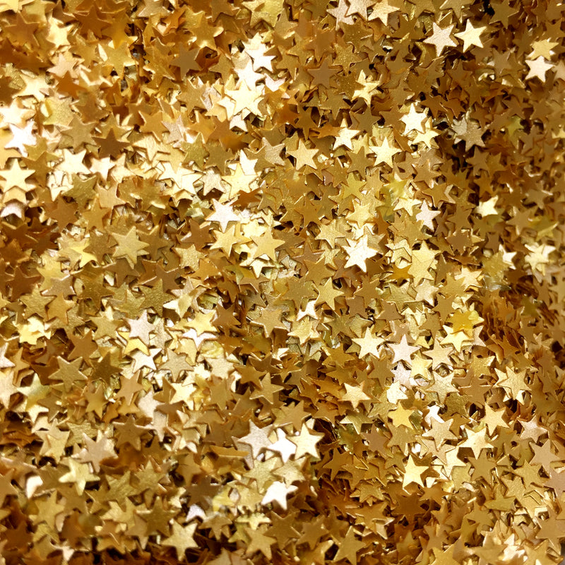 Luxury Gold Glitter Star Sprinkles (Made to order)