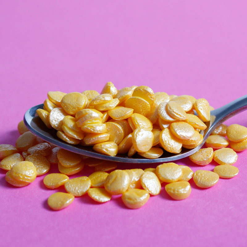 Bulk Bag - Gold REGULAR Confetti Sequins Sprinkles (Best Before 30 Jun 2025)