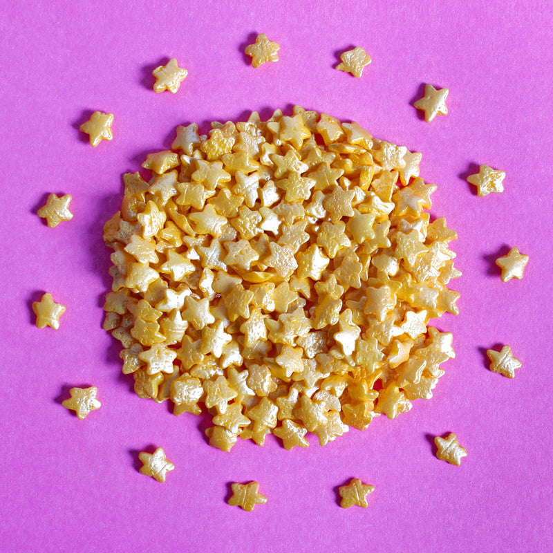 Gold Stars Confetti Sprinkles (Best Before 30 Jun 2024)
