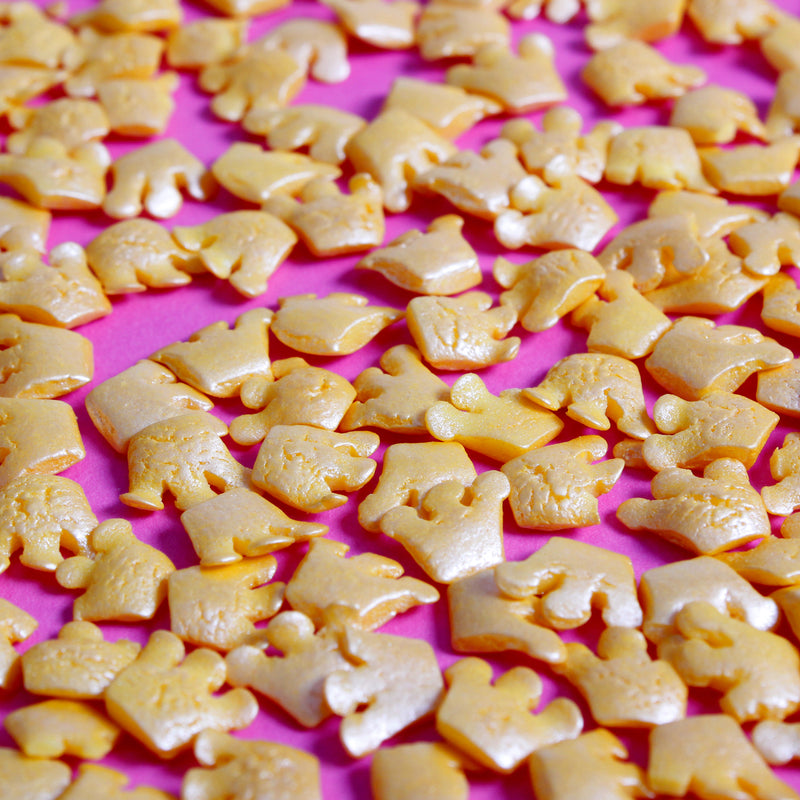 Bulk Bag - Crowns Gold Sprinkles