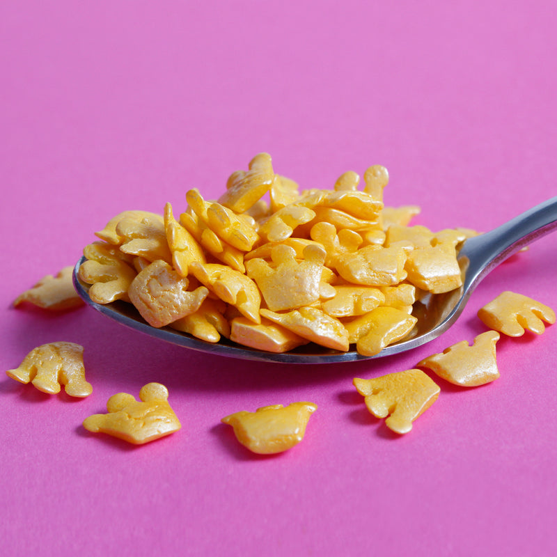 Bulk Bag - Crowns Gold Sprinkles