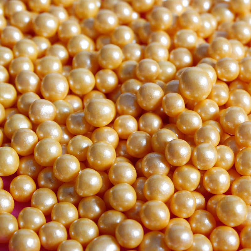 Gold 4mm Edible Pearls (Best before 30 Jun 2024)