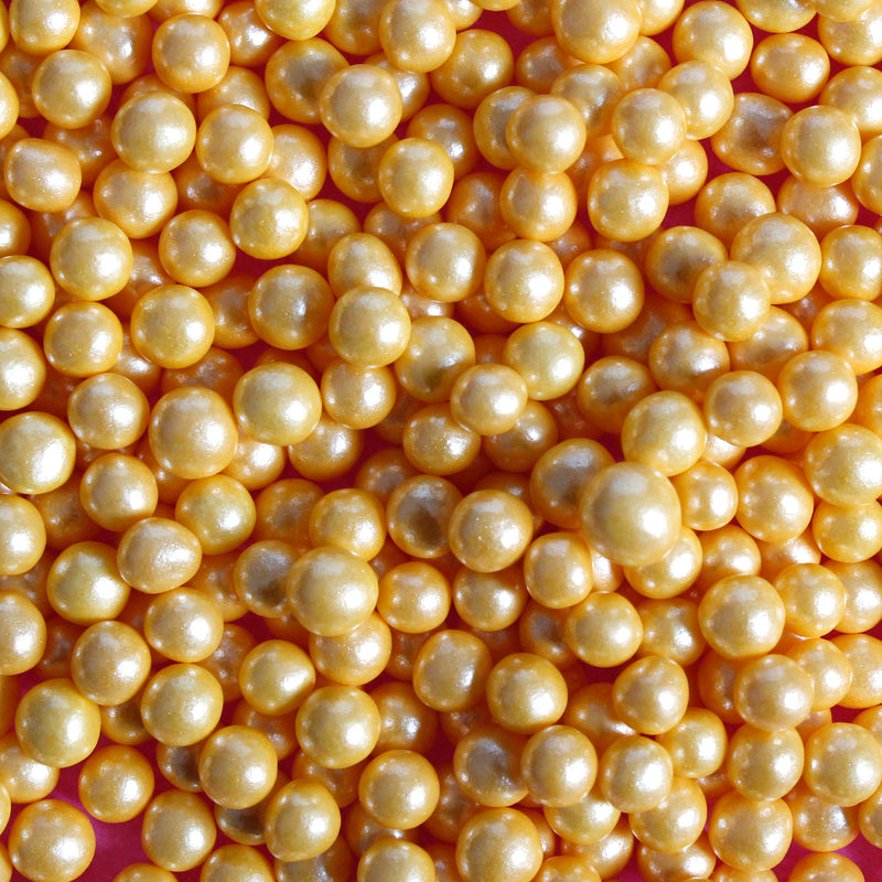 Gold 4mm Edible Pearls (Best before 30 Jun 2024)