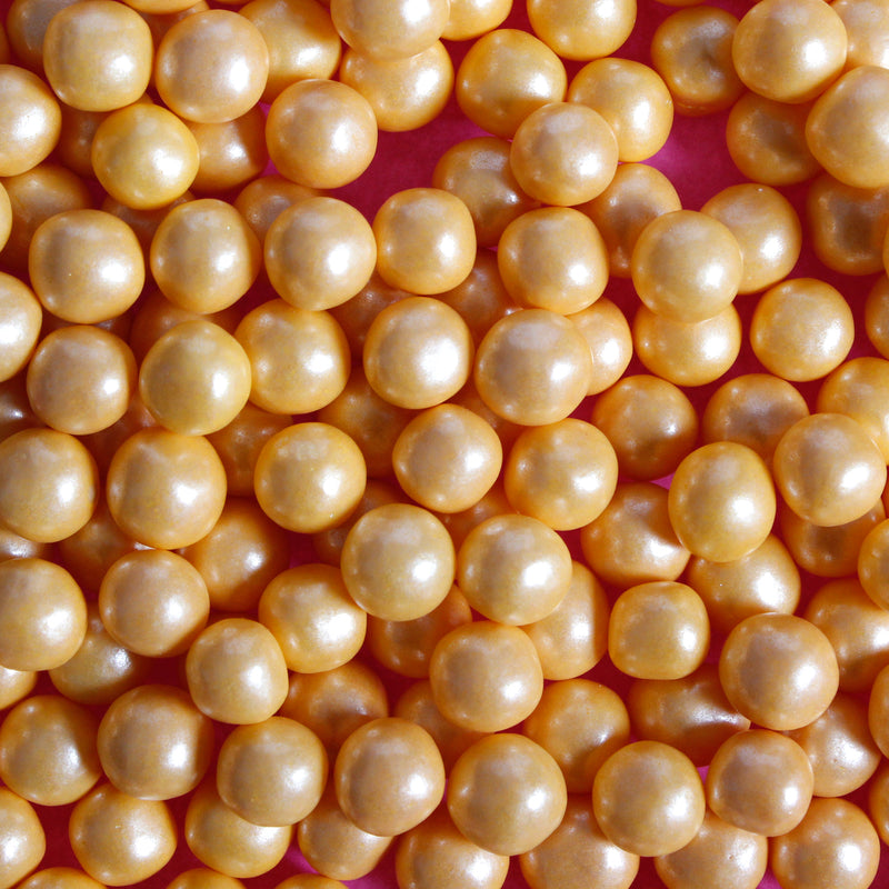 Gold 6mm Edible Pearls - (Best before 30 Jun 2024)