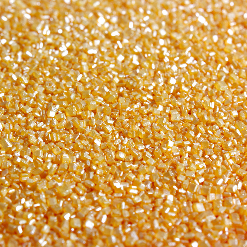 Bulk Bag - Gold Sparkly Sanding Sugar Cake Sprinkles (Best Before 31 Dec 2023)