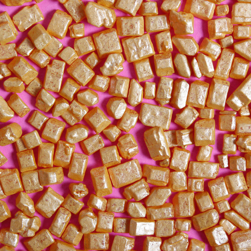 Bulk Bag - Gold Sugar Rocks Sprinkles (Best Before 30 Jun 2025)