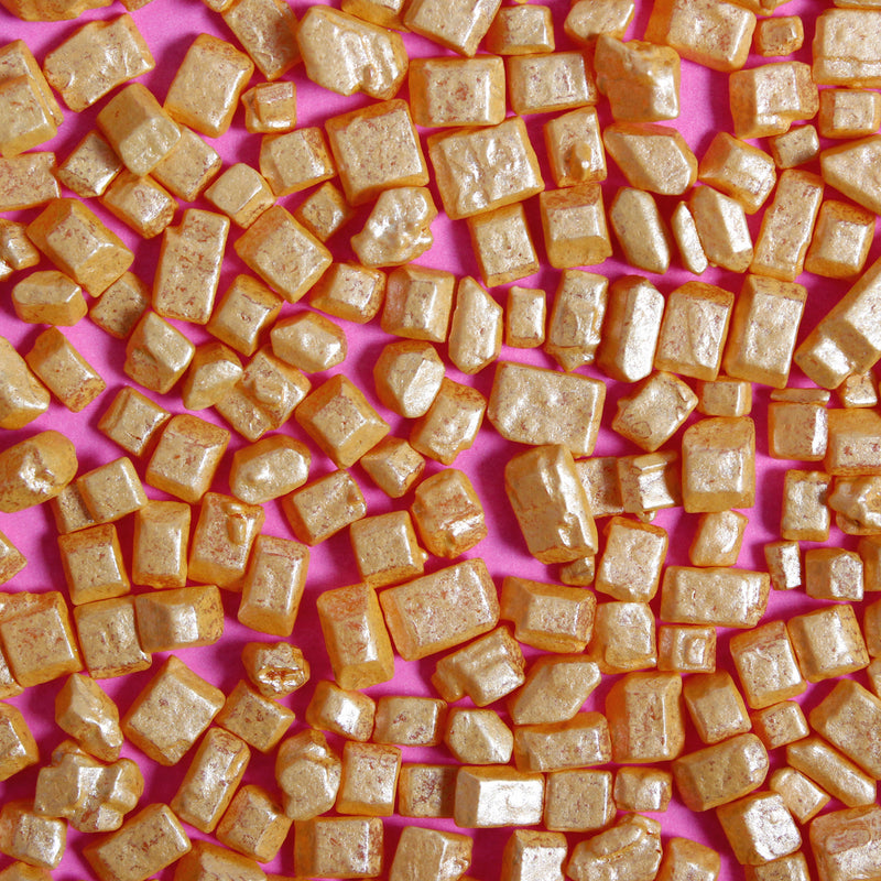 Bulk Bag - Gold Sugar Rocks Sprinkles (Best Before 30 Jun 2024)