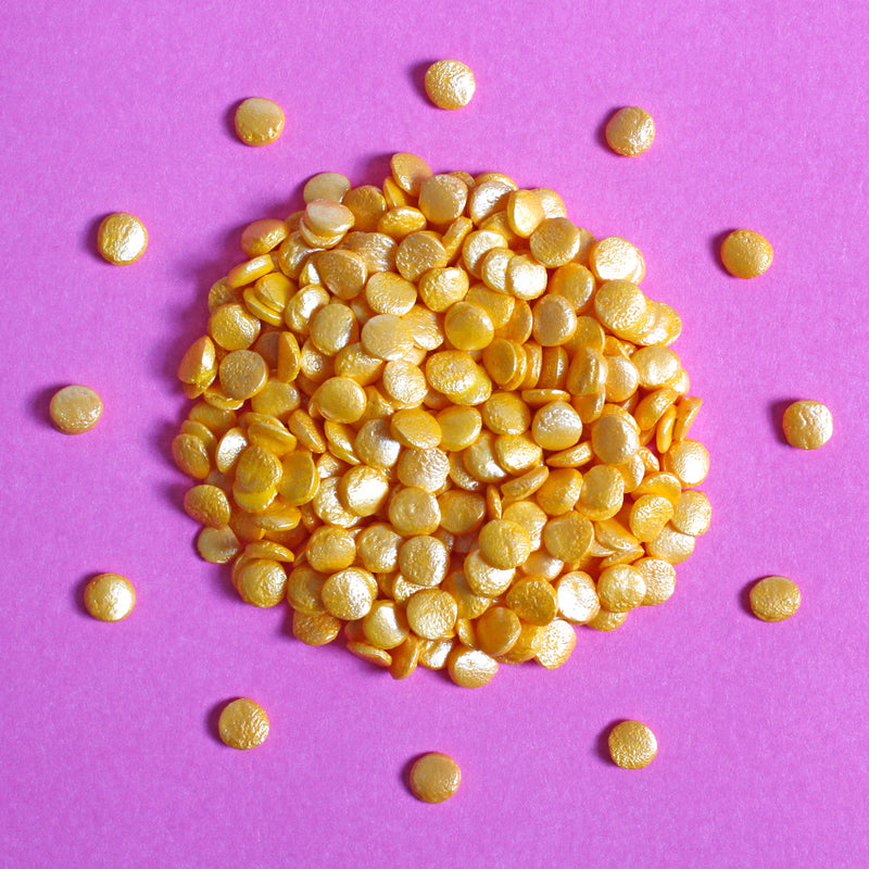 Bulk Bag - Gold REGULAR Confetti Sequins Sprinkles (Best Before 30 Jun 2025)