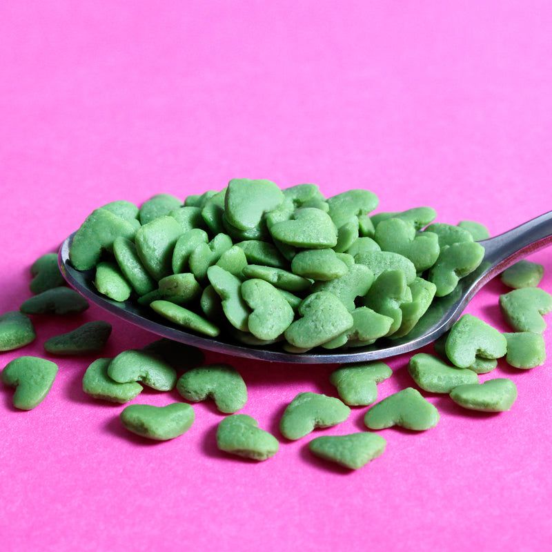 Green Hearts Confetti Sprinkles (Best Before 30 Jun 2024)