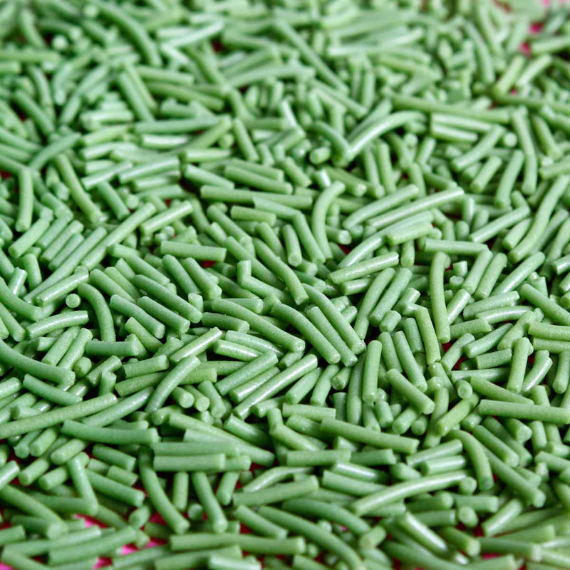 Bulk Bag - Green Sugar Strands Jimmies (Best Before 28 Dec 2025)