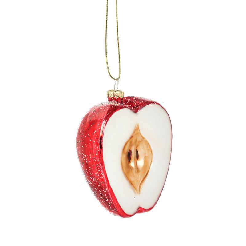 Apple Half Shaped Bauble Hanging Decoration