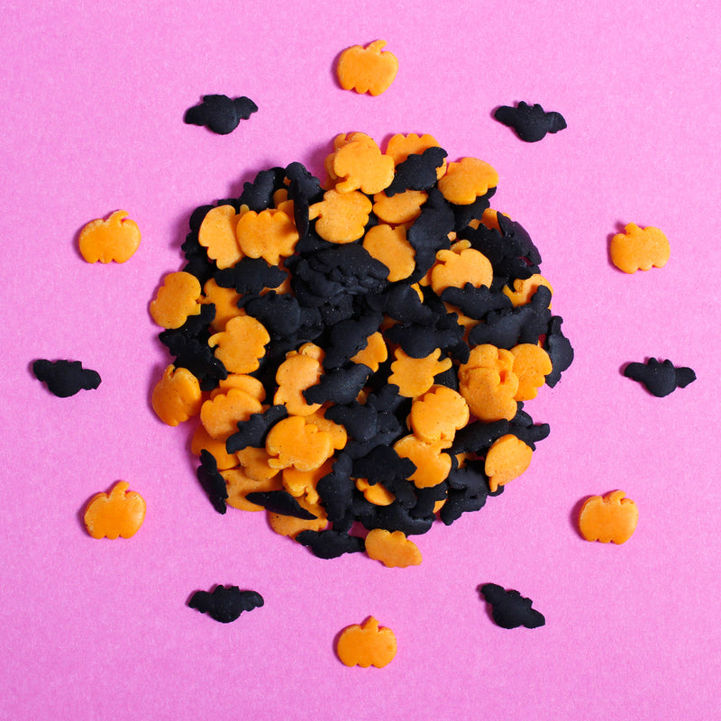 Bats and Pumpkins Halloween Sprinkles (Best Before 30 Jun 2025)