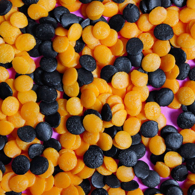 Bulk Bag - Halloween REGULAR Sequins Orange Black Confetti Sprinkles (Best Before End: 30 Jun 2024)