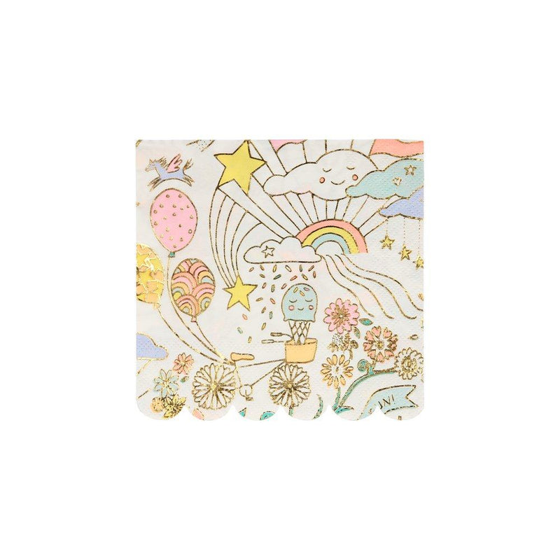 Happy Doodle Small Napkins Pack of 16