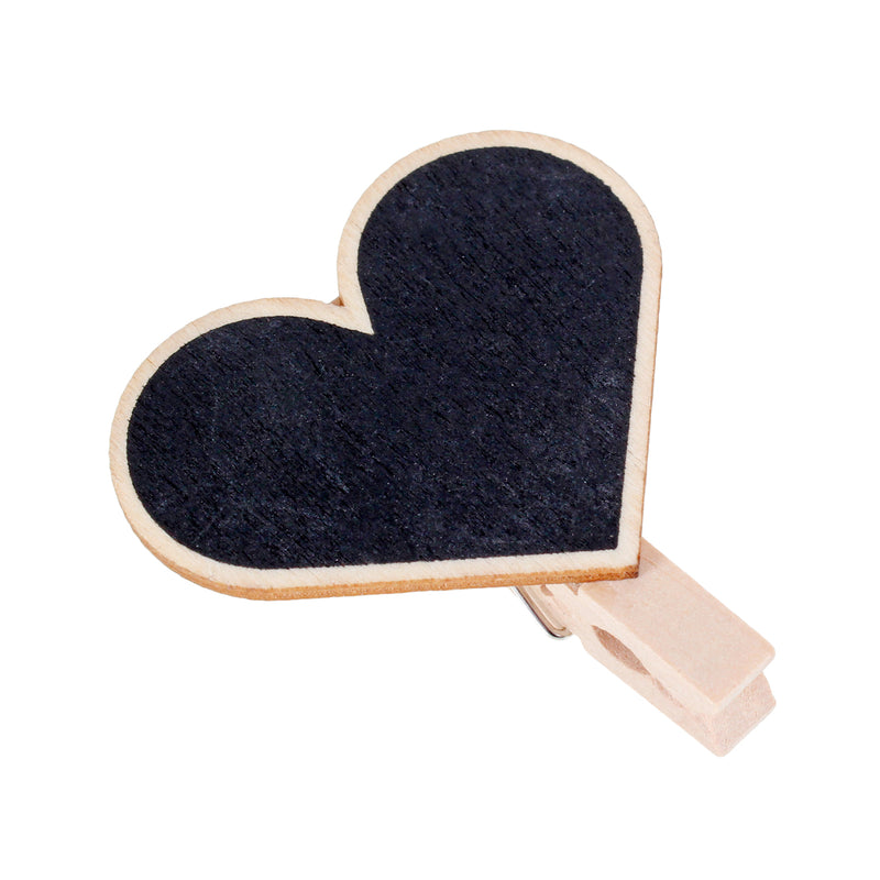 Heart Blackboard Peg Pack of 4