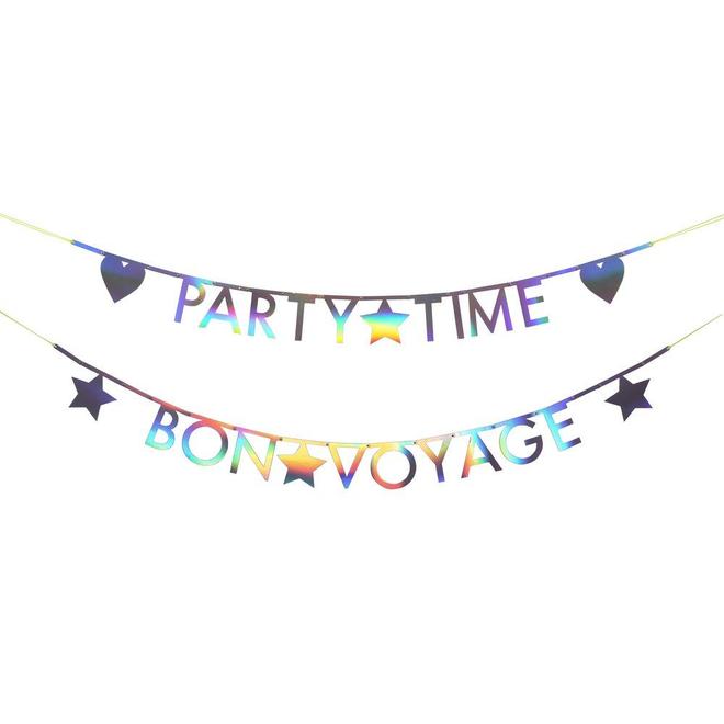 Holographic Silver Letter Garland Kit