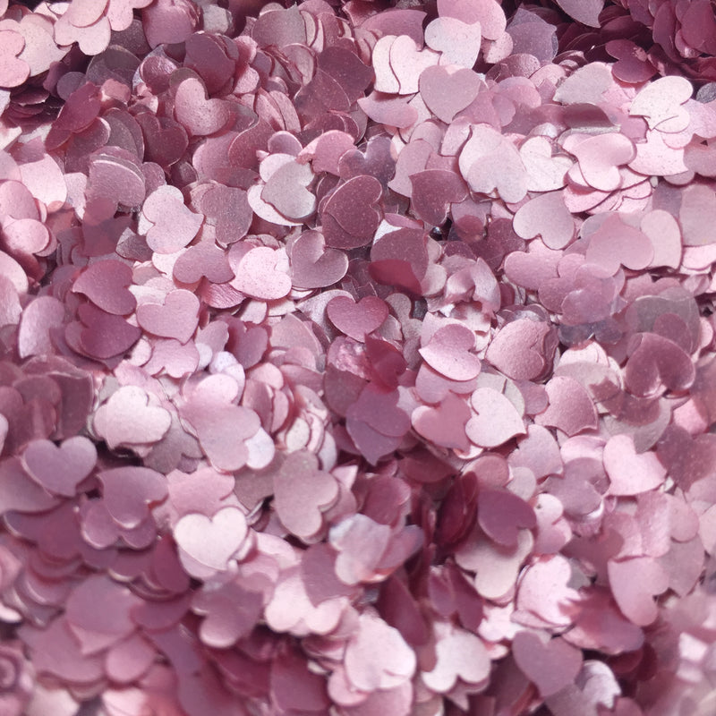 Luxury Pink Glitter Heart Sprinkles (Made to order)