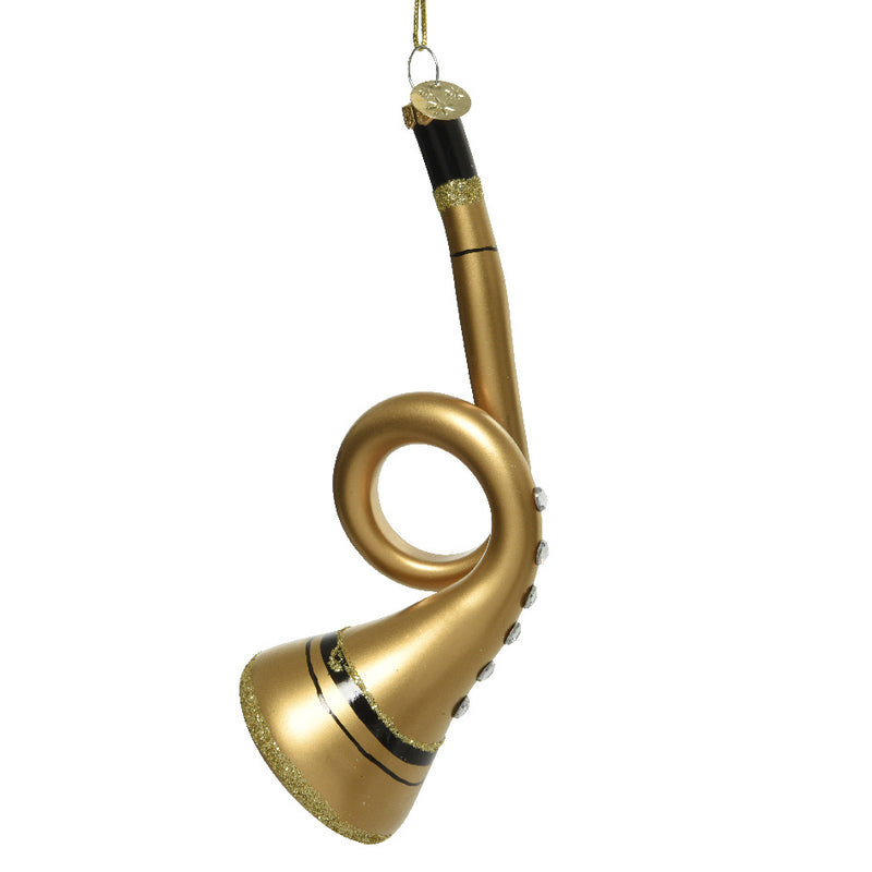 Musical Instrument 3D Glass Christmas Hanging Bauble