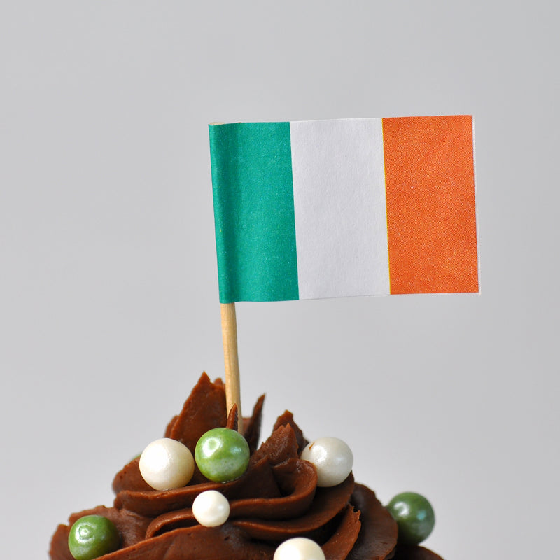 Irish Flag Cake Topper Pack of 48