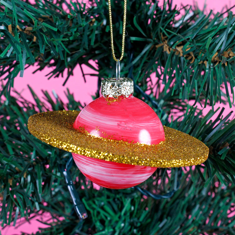 Mini Planets Shaped Bauble Set of 4